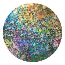 CBS Dichroic Coating Mixture Corkscrews with Stell Timepieces Pattern Glass COE90