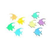 Dichroic Angel Fish, Assorted Colors, Pack of 2 COE90