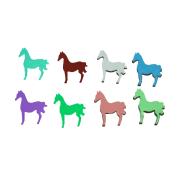 Dichroic Horse, Assorted Colors, Pack of 4 - COE90