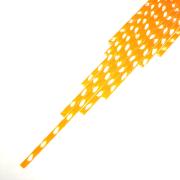 Twisted Cane Clear with Orange Single Twist Cane COE90