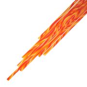 Twisted Cane Clear with Yellow, Red and Orange Double Twist Cane COE90