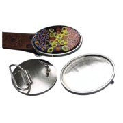 Aanraku Nickel Plated Oval Belt Buckle