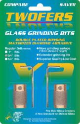 Aanraku Twofers  3/4 Glass Grinding Bits Fine