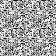 Etched Botanical Pattern