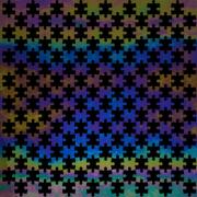Etched Luminescent  Jigsaw Puzzle Pattern COE96
