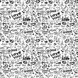 Etched I Love You Pattern