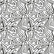 Etched Menacing Maze Pattern