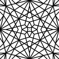 Etched Star Mosaic Pattern