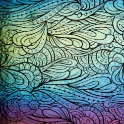Etched Iridescent Tidal Plume Pattern COE90