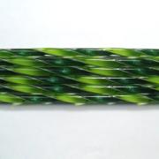 Aventurine Green and Spring Green Ribbon Glass Cane COE90