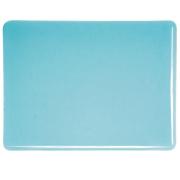 Bullseye Glass Aqua Blue Transparent Tint, Double-rolled, 3mm COE90
