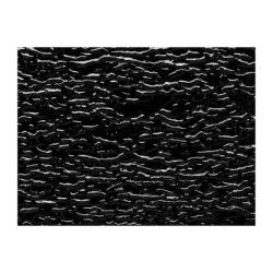 Bullseye Glass Black Opalescent, Granite Ripple Texture, 3mm COE90