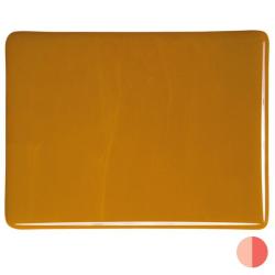 Bullseye Glass Butterscotch Opalescent, Double-rolled, 3mm COE90