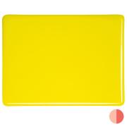 Bullseye Glass Canary Yellow Opalescent, Double-rolled, 3mm COE90
