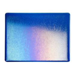 Bullseye Glass Caribbean Blue Transparent Rainbow Iridescent Thin-rolled 2mm COE90