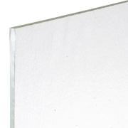 Bullseye Glass Clear Transparent Tekta, Double-rolled, 4mm COE90