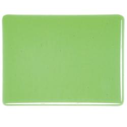 Bullseye Glass Light Green Transparent, Double-rolled, 3mm COE90