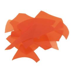 Bullseye Glass Orange Opalescent Confetti COE90