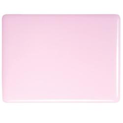 Bullseye Glass Petal Pink Opalescent, Double-rolled, 3mm COE90