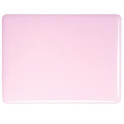 Bullseye Glass Petal Pink Opalescent, Double-rolled, 3mm COE90