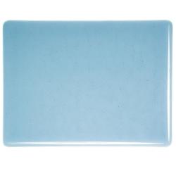 Bullseye Glass Steel Blue Transparent, Thin-rolled, 2mm COE90
