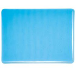 Bullseye Glass Turquoise Blue Transparent, Thin-rolled, 2mm COE90