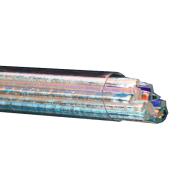 Bullseye Glass Dichroic Sizzle Stix, Clear, Rainbow, 3mm width COE90