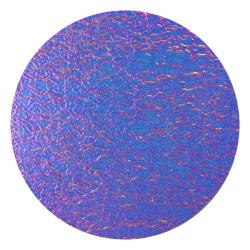 CBS Dichroic Coating Green/ Magenta Blue on Clear Ripple Glass COE96