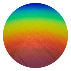 CBS Dichroic Coating Rainbow 1 on Thin Black Glass COE90