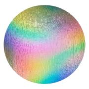 CBS Dichroic Coating Mixture on Oceanside Clear Corteza Texture Glass COE96
