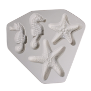 Starfish and Seahorse Frit Casting Mold