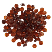 Dark Amber Transparent Dots COE96