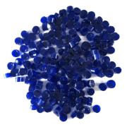 Deep Cobalt Blue Opalescent Dots COE90