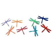 Dichroic Dragonfly, Large, Assorted Colors, Pack of 2 COE90