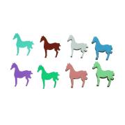 Dichroic Horse, Assorted Colors, Pack of 4 COE90