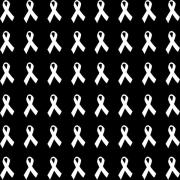 Etched Awareness Ribbon Small Pattern