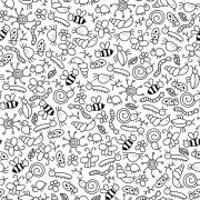 Etched Doodle Bugs Pattern