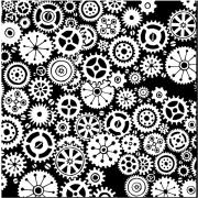 Etched Stell Gears Pattern