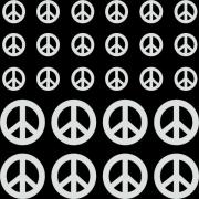 Etched Peace Signs Pattern