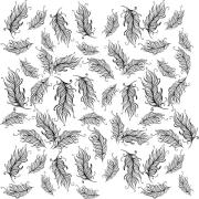 Etched Small Feathers Pattern