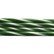 Forest Green and French Vanilla Striped Glass Cane COE90