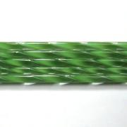Forest Green Ribbon Glass Cane COE90
