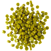 Golden Green Opalescent Dots COE90