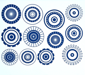 Large Circles 1 Decal Sheet