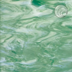 Oceanside Glass Seafoam Green/ White COE96