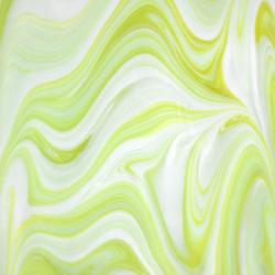 Oceanside Glass  Fusers' Reserve Lemongrass Green, White Swirls COE96