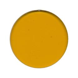 Precut Circle Amber Transparent COE90