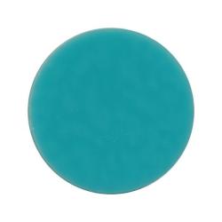 Precut Circle Turquoise Blue Opalescent COE90