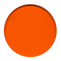 Precut Circles Orange Transparent COE96