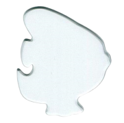 Precut Discus Fish Large Clear Pack of 3 COE96